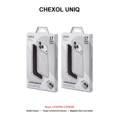 CHEXOL UNIQ LIFEPRO XTREME IP17 PRO FROST CLEAR/WHITE
