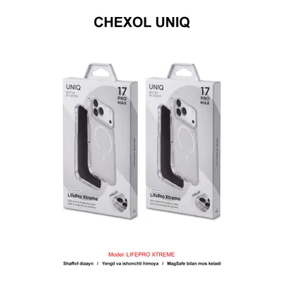 CHEXOL UNIQ LIFEPRO XTREME IP17 PRO MAX FROST CLEAR/WHITE