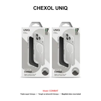 CHEXOL UNIQ COMBAT IP17 PRO BLANC WHITE