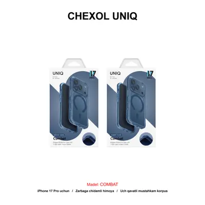 CHEXOL UNIQ COMBAT IP17 PRO NAVY BLUE