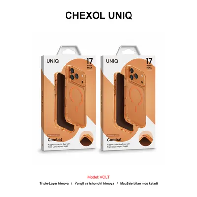 CHEXOL UNIQ COMBAT IP17 PRO VOLT ORANGE