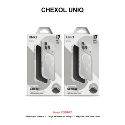 CHEXOL UNIQ COMBAT IP17 PRO MAX BLANC WHITE