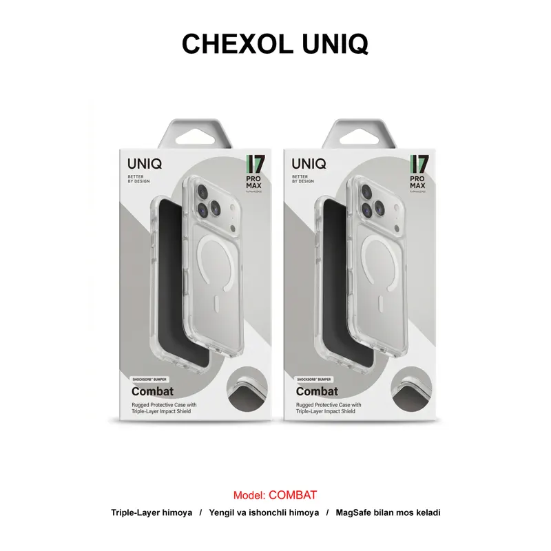 CHEXOL UNIQ COMBAT IP17 PRO MAX BLANC WHITE