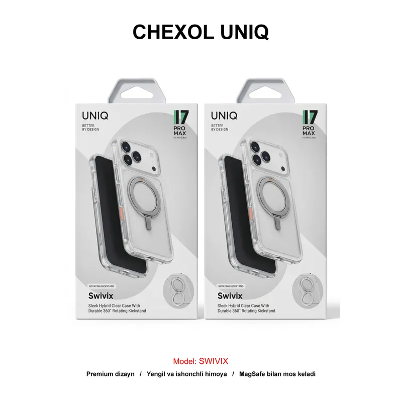 CHEXOL UNIQ SWIVIX IP17 PRO MAX LUCENT CLEAR