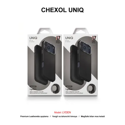 CHEXOL UNIQ LYDEN IP17 PRO MAX DALLAS BLACK