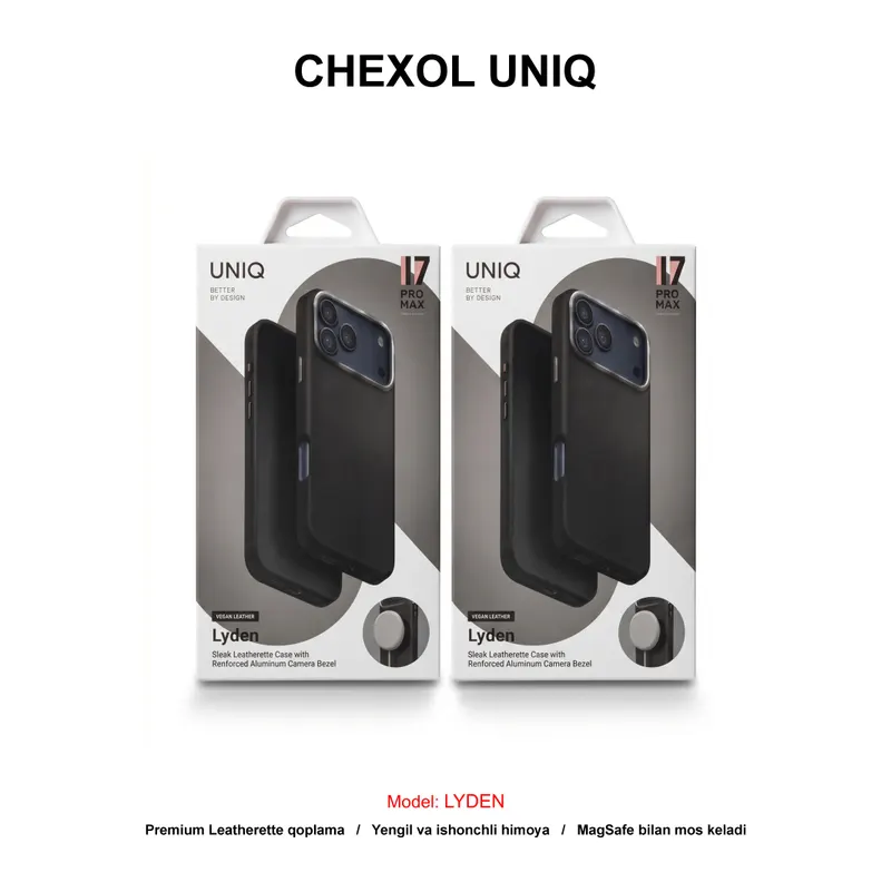 CHEXOL UNIQ LYDEN IP17 PRO MAX DALLAS BLACK