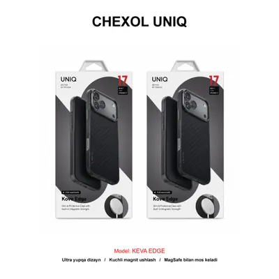 CHEXOL UNIQ KEVA EDGE IP17 PRO CARBON BLACK