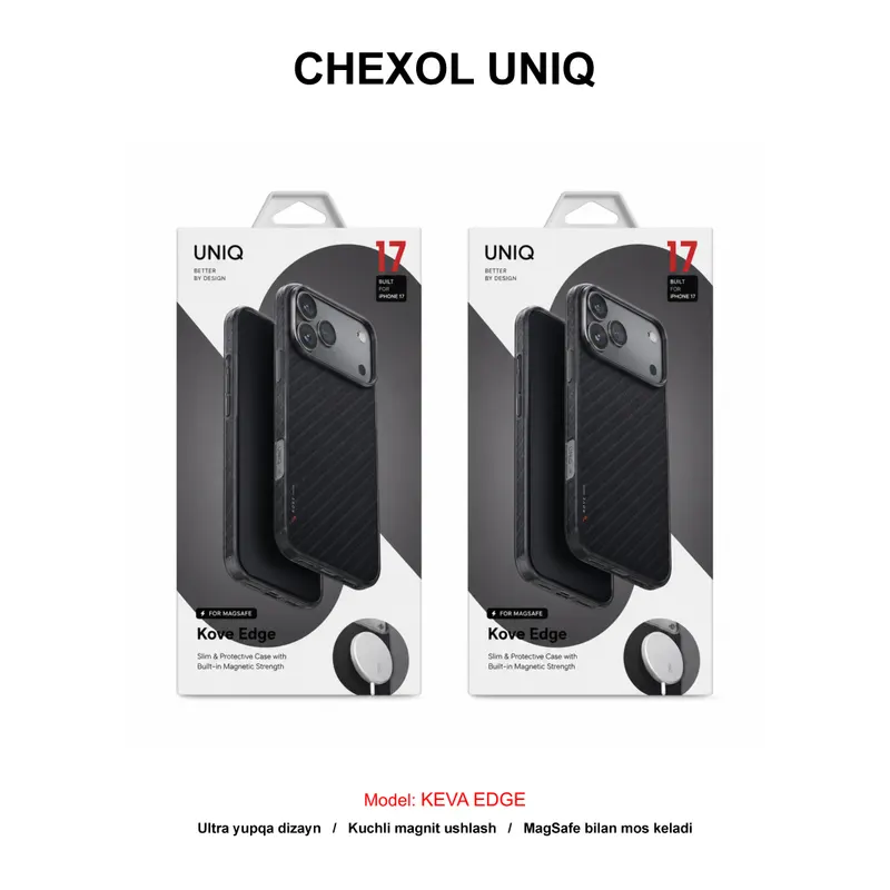 CHEXOL UNIQ KEVA EDGE IP17 PRO CARBON BLACK