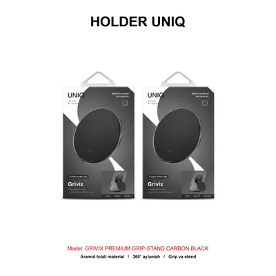 HOLDER UNIQ GRIVIX PREMIUM GRIP-STAND CARBON BLACK