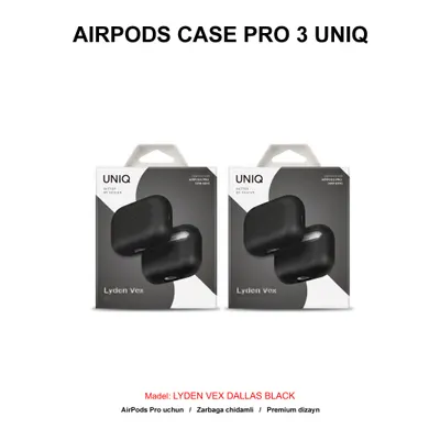 AIRPODS CASE PRO 3 UNIQ LYDEN VEX DALLAS BLACK
