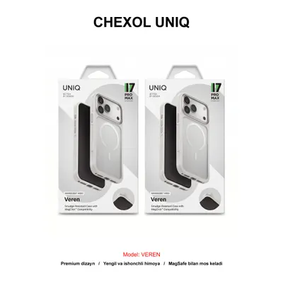 CHEXOL UNIQ VEREN IP17 PRO MAX CHALK FROST