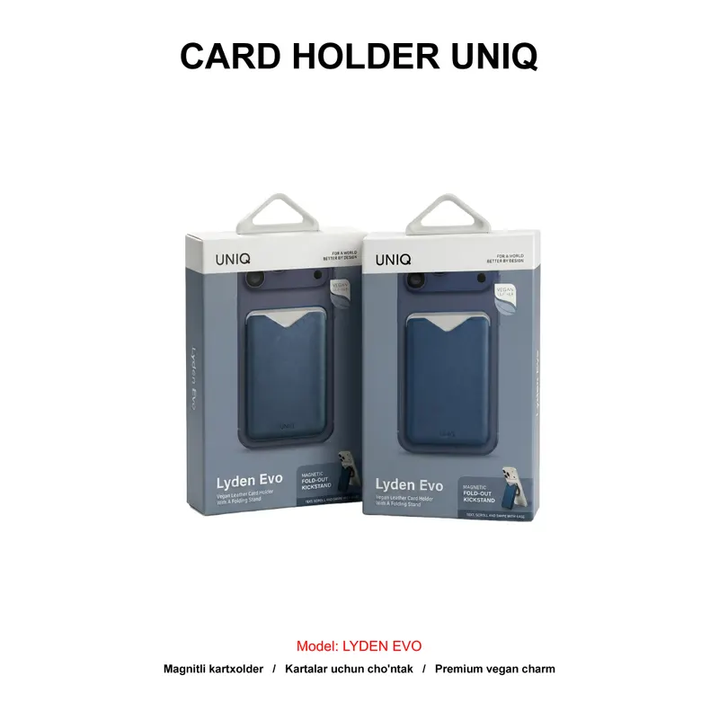 CARD HOLDER UNIQ LYDEN EVO STEEL BLUE