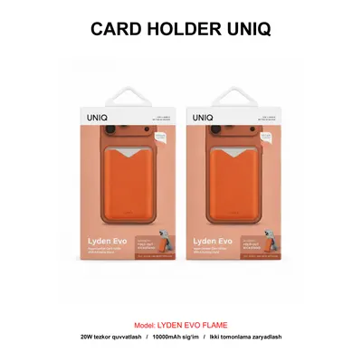 CARD HOLDER UNIQ LYDEN EVO FLAME ORANGE