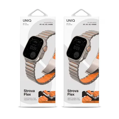 REMESHOK 44-49mm UNIQ STROVA FLEX TITANIUM SLIVER/VOLT ORANGE