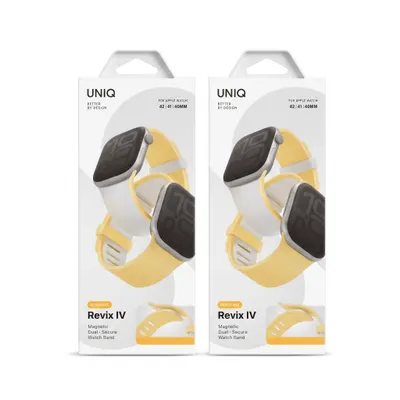 REMESHOK 42-41-40mm UNIQ REVIX IV WHITE/BUTTER YELLOW