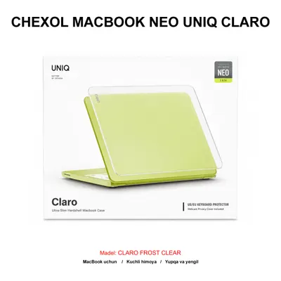 CHEXOL MACBOOK NEO UNIQ CLARO FROST CLEAR