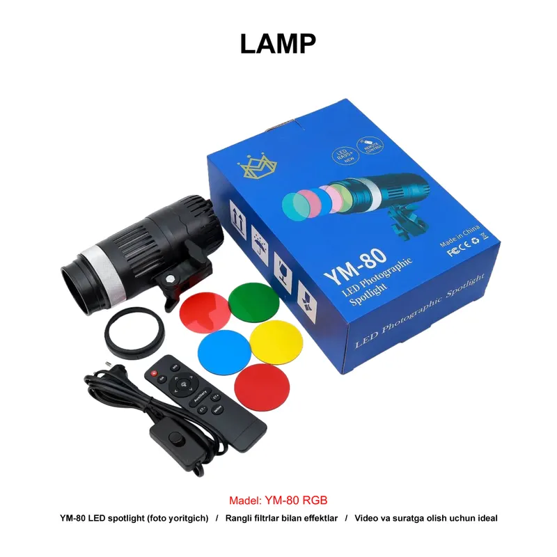 LAMP YM-80 BLACK