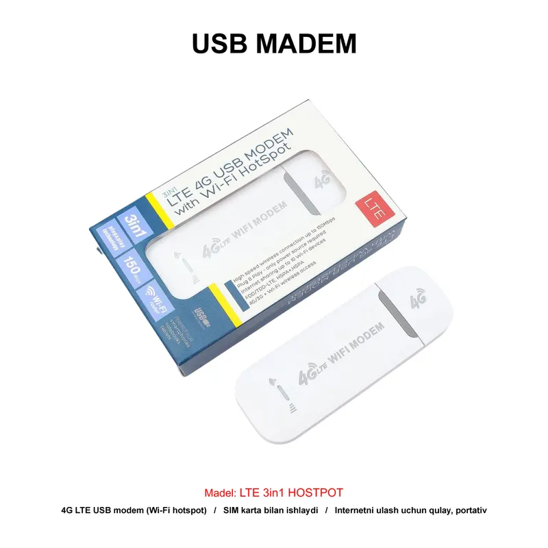 USB MODEM LTE 3in1 HOTSPOT