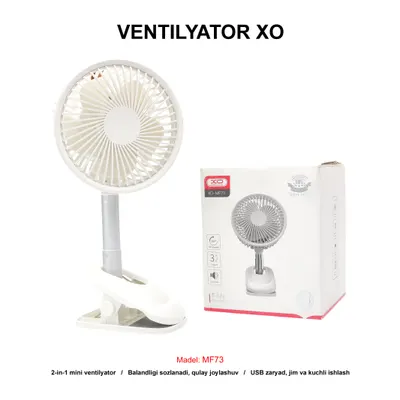 VENTILYATOR XO MF73 WHITE