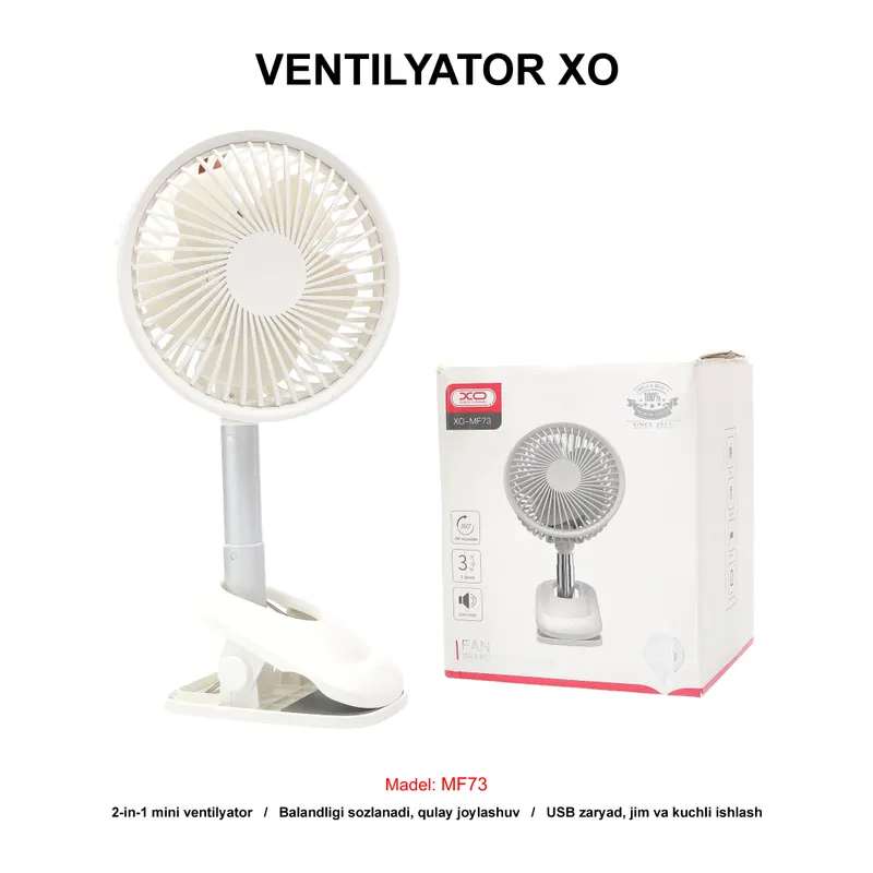 VENTILYATOR XO MF73 WHITE