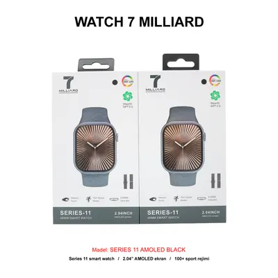 WATCH 7 MILLIARD SERIES 11 AMOLED 7MWSA10BK BLACK