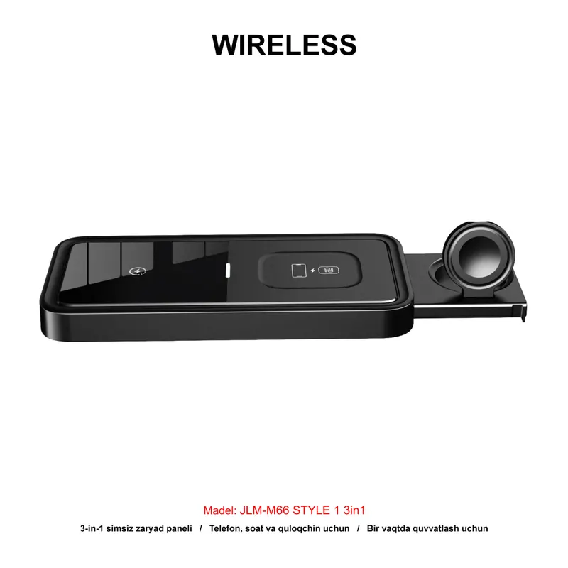 WIRELESS JLM-M66 STYLE 1 3in1 BLACK