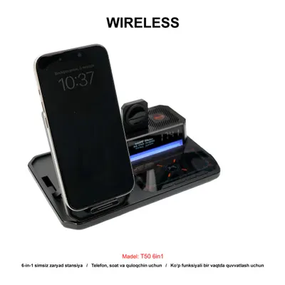 WIRELESS T50 6in1 BLACK