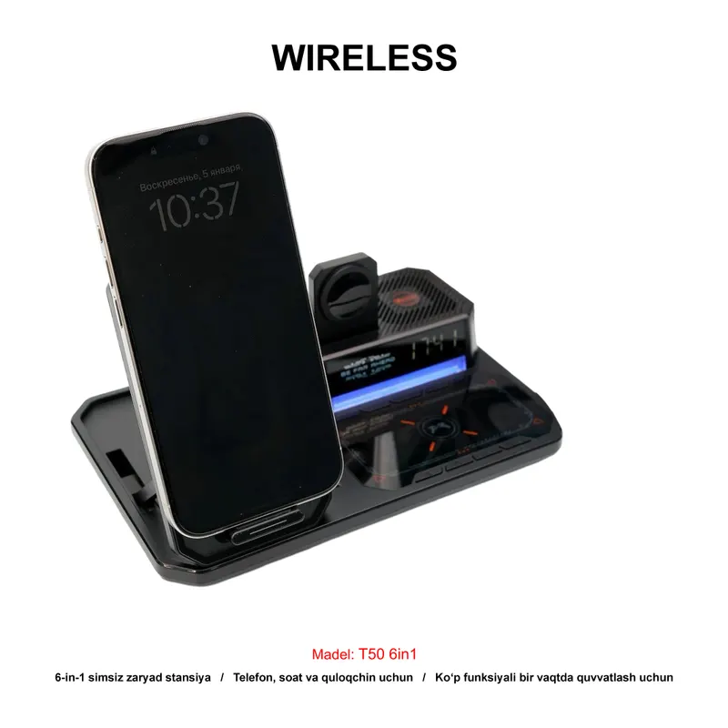 WIRELESS T50 6in1 BLACK
