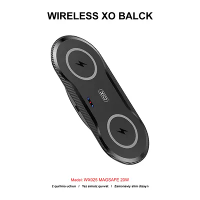WIRELESS XO WX025 MAGSAFE 20W BLACK