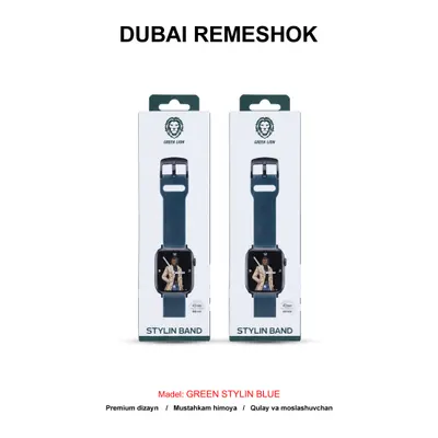 DUBAI REMESHOK 42-44mm GREEN STYLIN BLUE