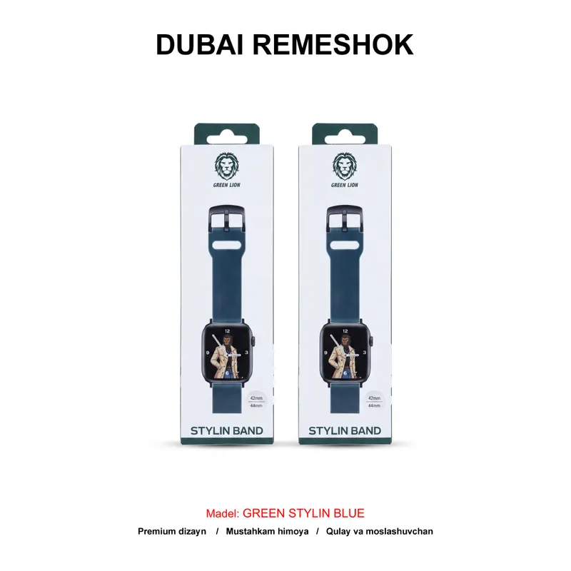 DUBAI REMESHOK 42-44mm GREEN STYLIN BLUE