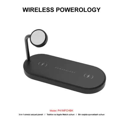 DUBAI WIRELESS POWEROLOGY P41MFCHBK 4in1 BLACK